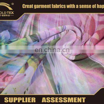 Hot sale Digital printed polyester Dubai chiffon fabric for maxi dress/printed silk chiffon dress fabric In Shaoxing