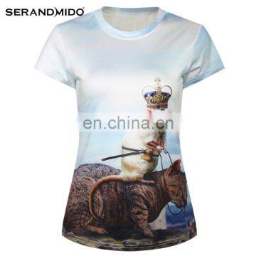 Mouse On Cat Printing Latest Dylan Women Casual Digital Printing Popular Comfortable Upper Outer Garment