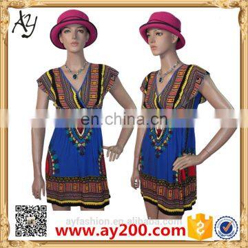 2016 Wholesale dri fit printed dashiki african tank top