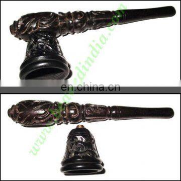 Handmade Real Ebony Wood Smoking Pipe, Size : 5 Inch Pipe