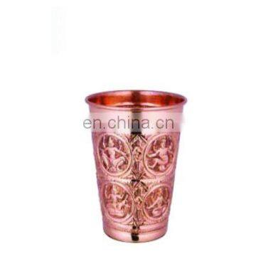 Set of 4 Copper Straight Shot Glasses or mug