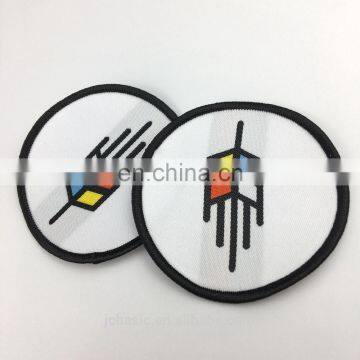 Custom Sewn on Woven Brand Patches for Garment Clothing photo-3