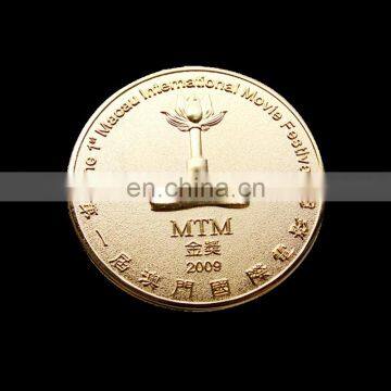 Gift Used Engraved Logo Souvenir Gold Coin photo-2