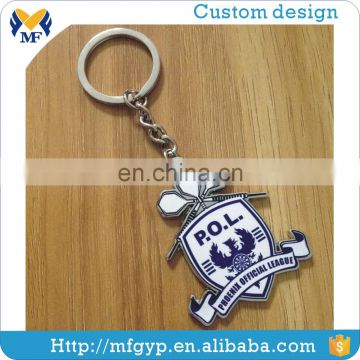 Customized cheap charm metal keychain for wholesale