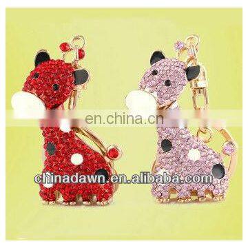 Jewelled Giraffe Keychain 3D Animals Keychain CD-KD028