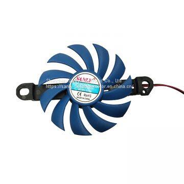 High Speed 2500RPM 12V DC Frameless Fan