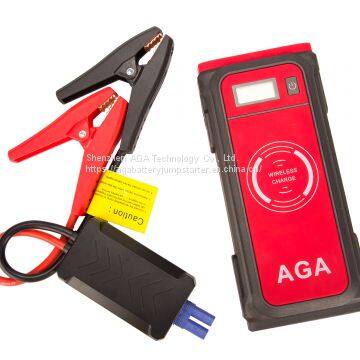 12000mAh Car Jump Starter,Multi-Function Emergency 12V Battery booster with wireless charger