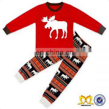 Cheap Children's Boutique Clothing Toddlers Christmas Pajamas Wholesale Christmas Pajamas