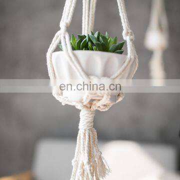 Home Boho Decor Indoor and Outdoor Cotton Rope 31 Inch Macrame Plant Hangers photo-7