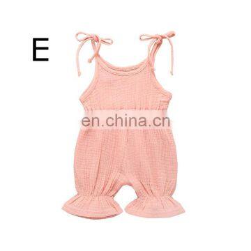 2019 Summer Linen Baby Bodysuit Romper Custom Printed Baby Onesie photo-6