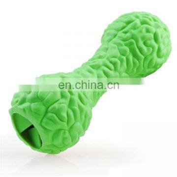 The New Bite-resistant Pet Molar Teeth Dumbbell Leakage Dog Toy Chew Rubber photo-3