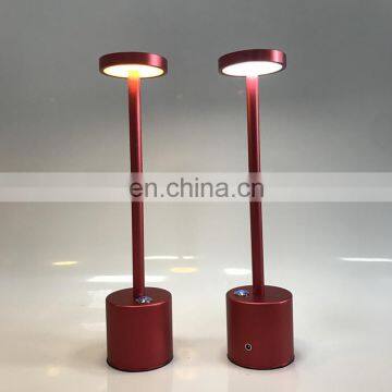 DDP Terms Wholesale Minimalist Restaurant Cordless Led Table Lamp Touch Dimmable Decoration Modern Table Lamp photo-3