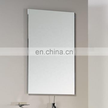 Frameless oval bathroom large silver mirror sheet glass