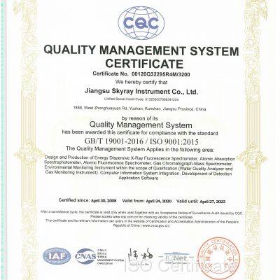 QUALITY MANAGEMENT SYSTEM CERTIFICATE 