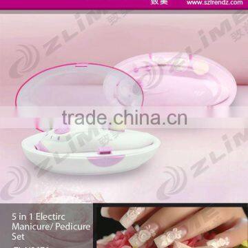 LED electric manicure and pedicure set