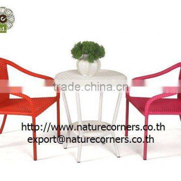 TF0773-1 balcony rattan chair and table