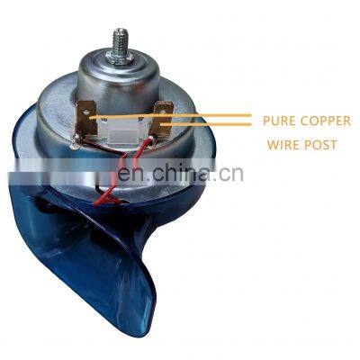 Waterproof Transparent Color Alarm Warning Compact Air Horn Speaker Electric LED Flashing Type r Snail Horn 12V photo-3