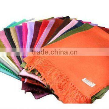 SP001 Hot Selling Solid Color MUSLIM LONG SCARF;winter Pashmina Scarves