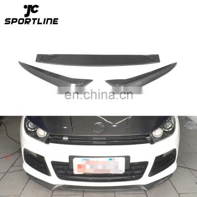 Carbon Fiber Front Lip for VW Scirocco R 3PCS/SET 09-14