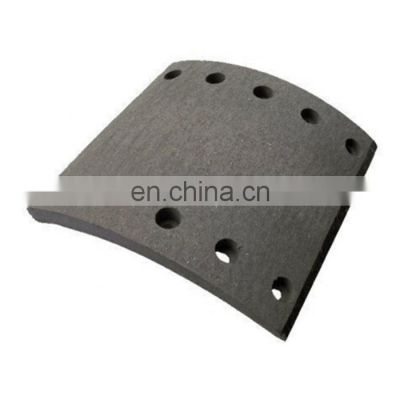 WVA 19094 Brake system spare parts truck brake pad quality semi metal brake shoe lining for BPW DAF