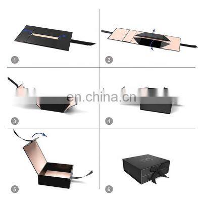 Cosmetic Gift Printed Wig Postage Triangle Eyeshadow Soap Packaging Logo Tissue Box Custom photo-5