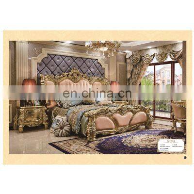 2020 New Classical Bedroom Furniture Solid Wood Beds Sets King Size