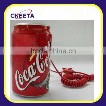 small cheap promotional coco cola can telephone