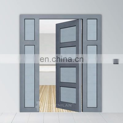 Customized jamaica aluminum alloy exterior door with glass