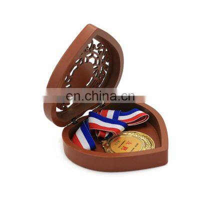 Factory Direct Supply Hot Sell Custom Wood Medal Earring Case Packaging Box for Medals Wooden Medal Box photo-2