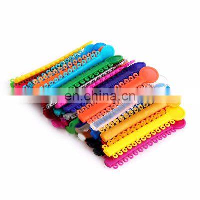 Dental colorful ligature ties orthodontics