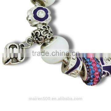Mixed Beads European charm bracelets