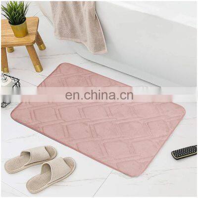 Hot sale printing high quality memory foam bath mat