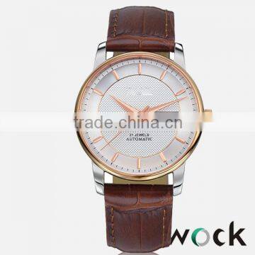 Men's Gender leather strap Japan movement Wristwatch