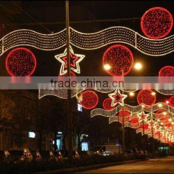 2015 span 10m outdoor christmas street light