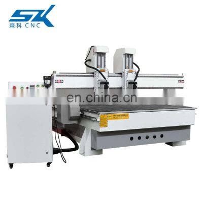 SENKE Hot Sale 1325 Double Heads CNC Router MDF Solid Wood Engraving Machine photo-4