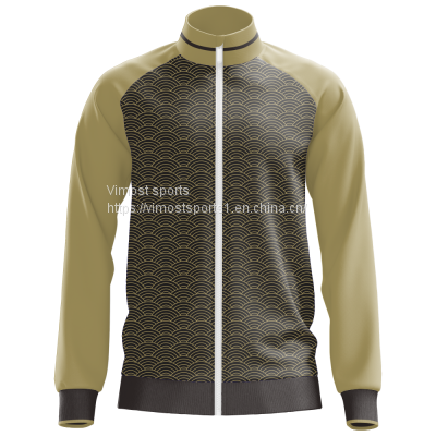2022 Custom Sublimation Jacket of New Style With White Zipper for You