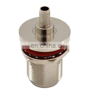 RF Coaxial Brass N Male Clamp Plug Connector for Cable RG58 LMR195 RG223 RG142 photo-3