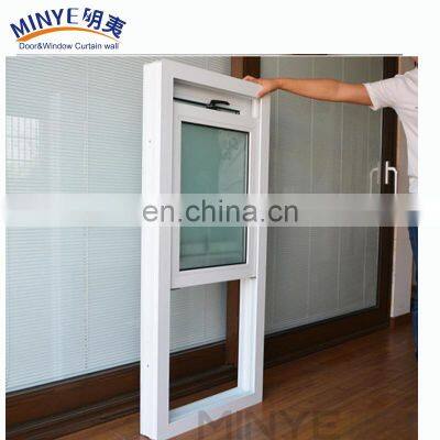 cheap sale upvc frame vertical up down windows for bathroom windows