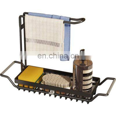 Adjustable Stainless Steel Telescopic Sink Rack Sponge Holder Expandable Storage Drain Basket Kitchen Sink Organizer