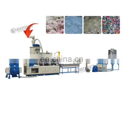 Plastic recycling granulating production line