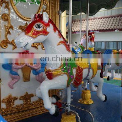 Cheap Children Fairground Ride Indoor Merry go Round for Sale photo-3