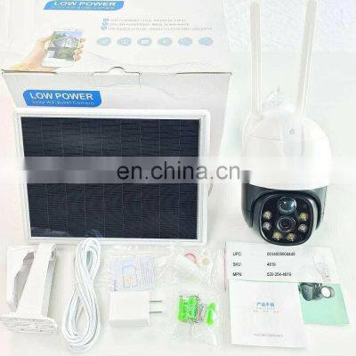 360 Wireless Surveillance PTZ IP Camera Solar Powered CCTV Security Cameras 4G Outdoor Solar Power Wifi Battery Camera V380 photo-5