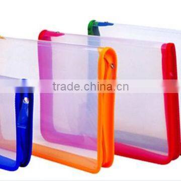 stationery manufacturer custom a4 size clear pvc bag with zipper RYX-ZB613