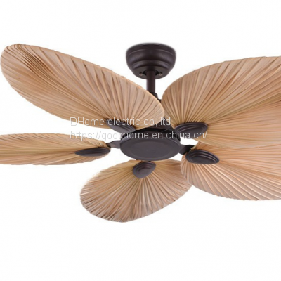 52 polegadas - Ventilador de teto decorativo e sem vento/Luz de ventilador para restaurante/Luz de ventilador de teto/Ventilador de teto retrô sem iluminação (Wechat: 13510231336)