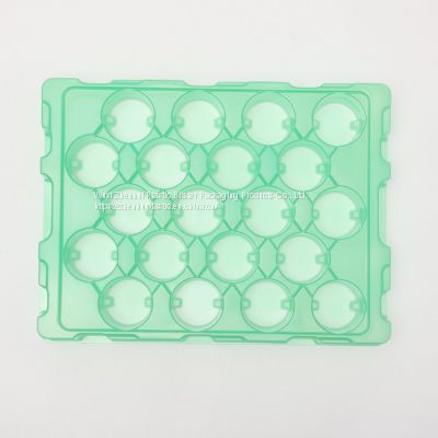 green vacuum plastic blister trays for auto parts blister packaging inner trays material PET