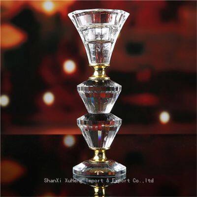 Crystal Single Candelabra Crystal Tealight Candle Holder For Home Decoration High Quality