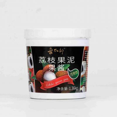 Litchi puree jam 1.36kg fruit puree for drinks beverage