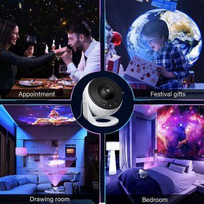 12 IN 1 Realistic Home Planetarium Projector 180-Degree Adjustable HD Starry Sky Projector Night Light For Bedroom Decor photo-5