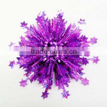 Blue Holographic PET Star Bows Ribbon for Outdoor Decoration or Wrapping photo-2