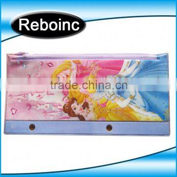 fashion PVC pencil bags with zipper